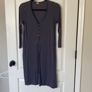 3/4 sleeve cotton jersey dress